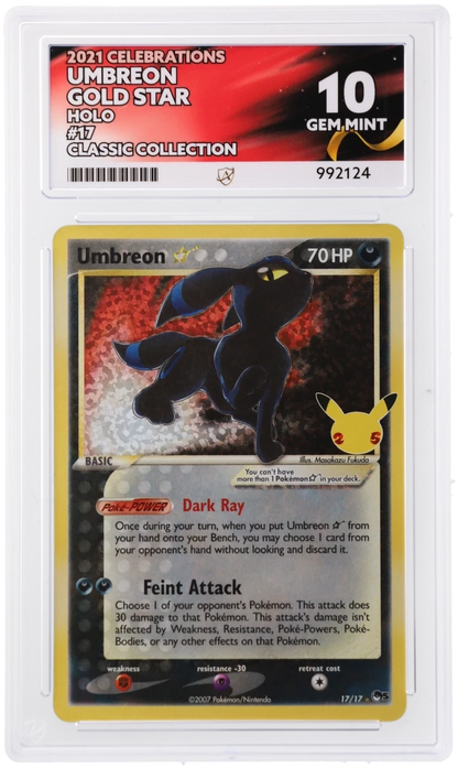 Umbreon Gold Star - ACE 10   (Front)